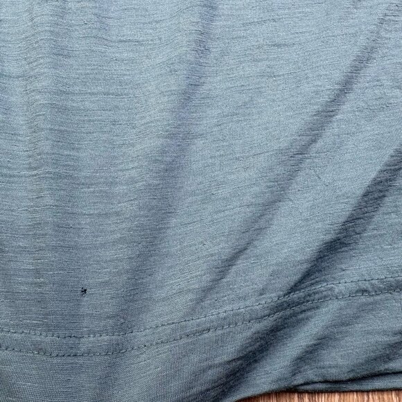 Son Of A Tailor Mens Cerulean Blue Merino Wool Crewneck Long Sleeve T-Shirt XL - Picture 9 of 12